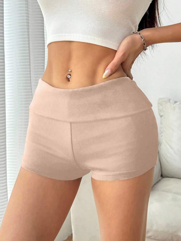 SHEIN EZwear Summer Outfits for Women – Simple Slim-Fit Anti-Flashing Shorts, Casual Daily Wear (Grey)