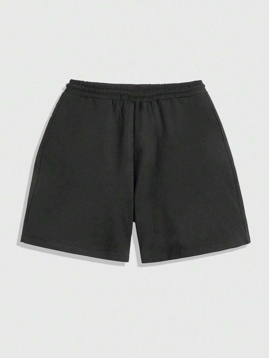 ROMWE MEN Anime Men's Printed Casual Shorts, Suitable For Spring/Summer
