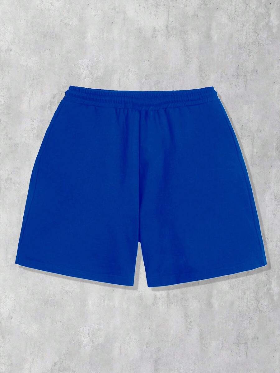 ROMWE MEN Anime Men's Printed Casual Shorts, Suitable For Spring/Summer