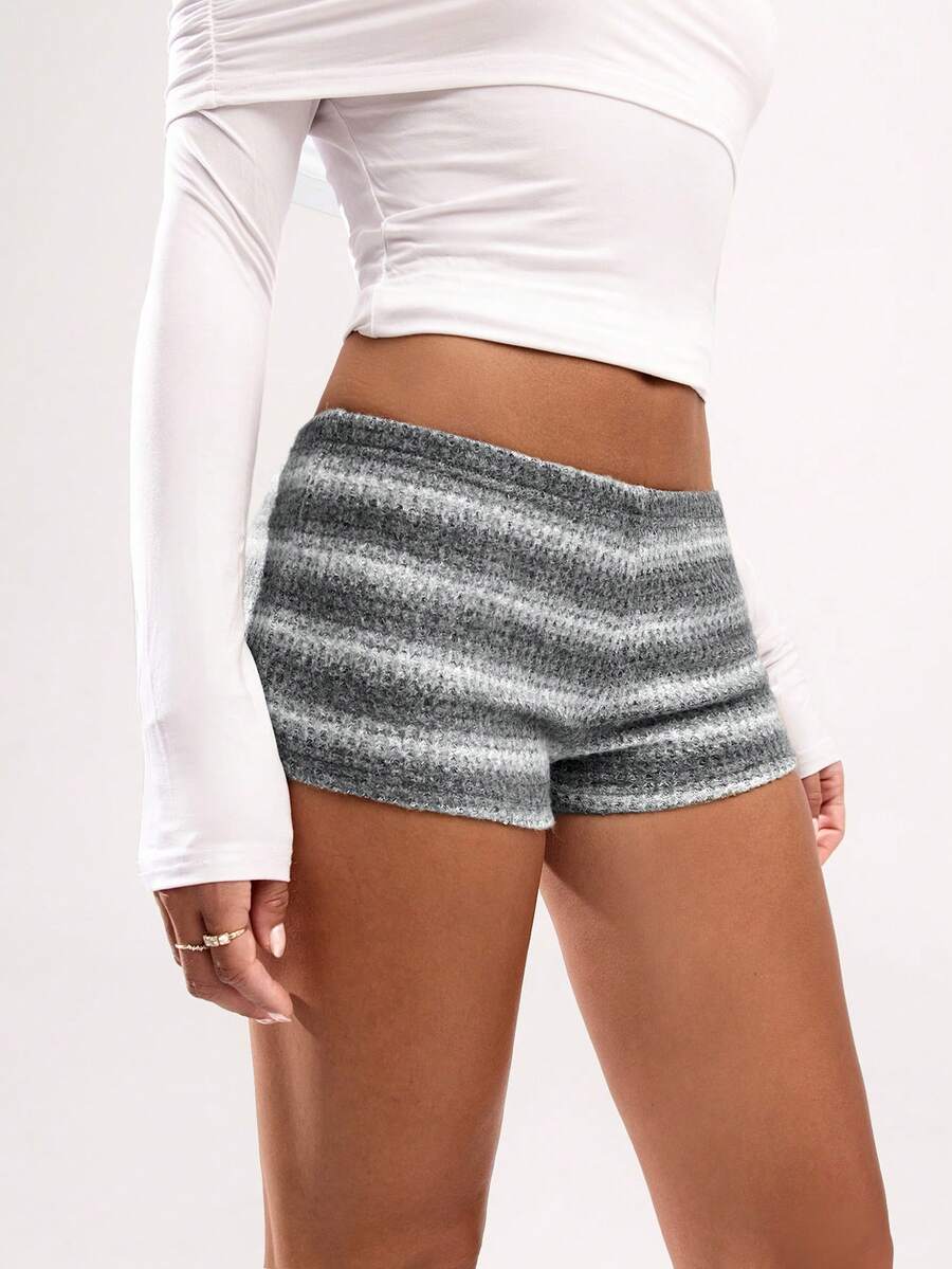 SHEIN BAE Women's Minimalist Fashion Shorts, Suitable For Summer